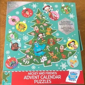Disney Green and Red Puzzle Advent Calendar